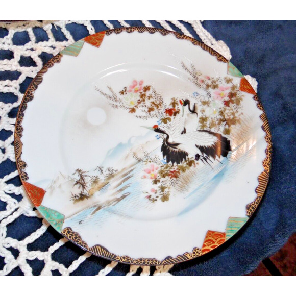 Vintage Japanese Water Birds 10 PC. Tea Set - Picture 15 of 16